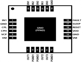 AT8325SQ-5.5A 三路半桥集成驱动芯片