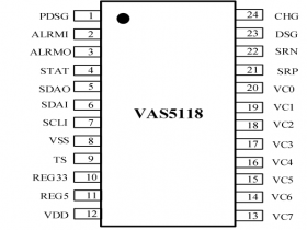 VAS5118颗多节串联锂电池组监控芯片可替换BQ76930