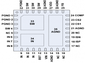 TD1745A  30Vin 6A 2-Outputs Buck Converter