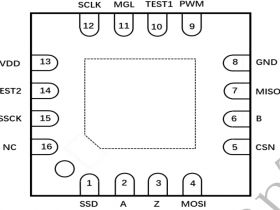 VCE2755Q 是一款基于各向异性磁阻（AMR）技术，高度集成的旋转磁编码器芯片