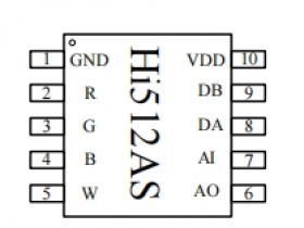 Hi512D 差分并联 DMX512 解码恒流驱动