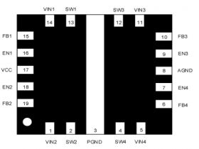 A4009CR 4 路 DC/DC 电源管理单元