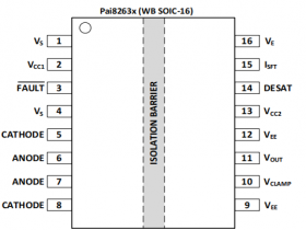 Pai8263AE  Opto-Compatible Single Channel Isolated Smart Gate Driver